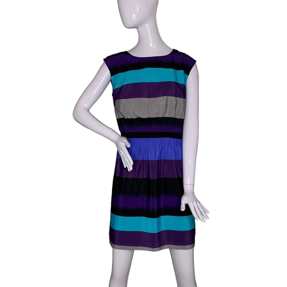 Loft Ann Taylor Boxy Dress Size Small Multicolor Striped Pullover